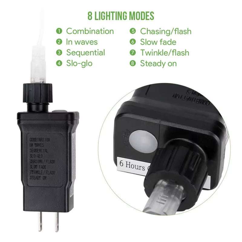 Christmas Decorations 2025 Led Tube Rope String Light Street Garland Fairy Lights New Year 2025 Festoon 10/20/30/40M EU Plug