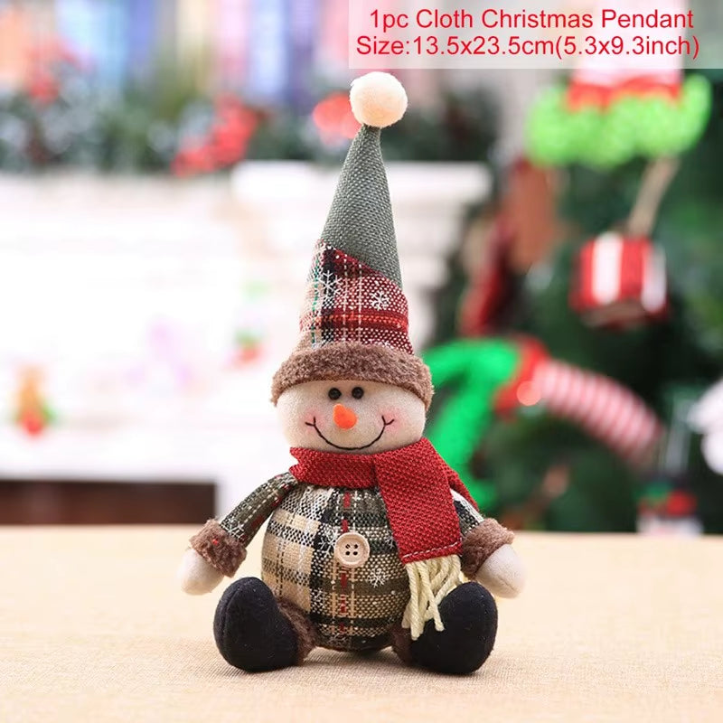 Telescopic Christmas Doll Merry Christmas Decorations for Home 2024 Christmas Ornament Xmas Navidad Noel Gifts New Year 2025