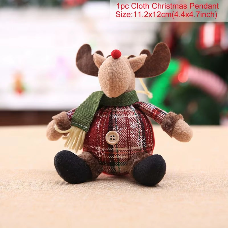 Telescopic Christmas Doll Merry Christmas Decorations for Home 2024 Christmas Ornament Xmas Navidad Noel Gifts New Year 2025